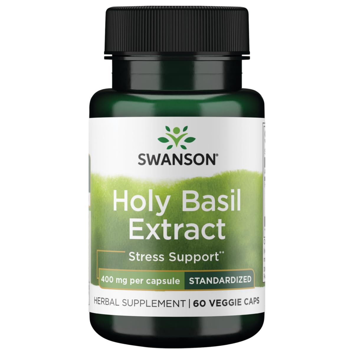 Swanson Holy Basil (Tulsi) Extract 400 mg - 60 Veg Capsules