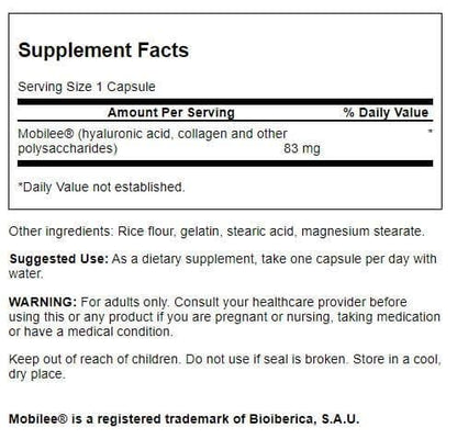Swanson High Potency Hyal-Joint Hyaluronic Acid Complex 83 Milligrams 60 Capsules
