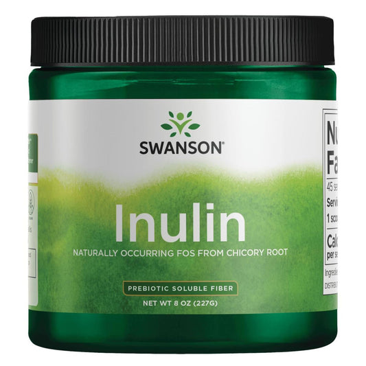Swanson Inulin Prebiotic Powder – Digestive Health Support (8 oz) BritishVita | Premium UK Vitamins & Wellness Supplements