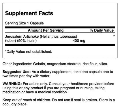 Swanson Full Spectrum Jerusalem Artichoke 400 mg | 60 Capsules