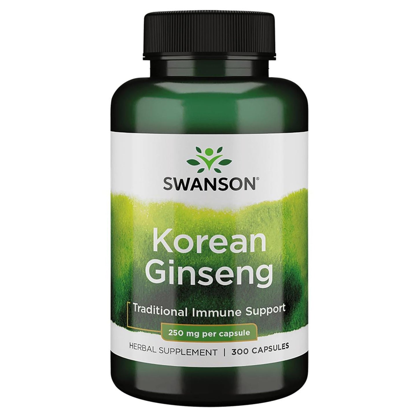 Swanson Korean Ginseng 250 mg – 300 Capsules | Energy & Immune Support