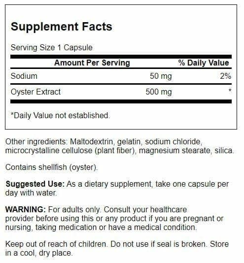 Swanson Kyoto Japanese Oyster Extract – Natural Wellness & Drive Support (500 mg, 60 capsules) – 2 Pack