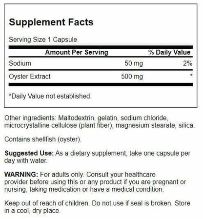 Swanson Kyoto Japanese Oyster Extract – Natural Wellness & Drive Support (500 mg, 60 capsules) – 2 Pack