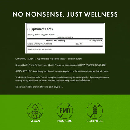 Swanson L-Citrulline - Natural Supplement Promoting Cardiovascular Health & Energy Support