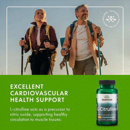 Swanson L-Citrulline - Natural Supplement Promoting Cardiovascular Health & Energy Support