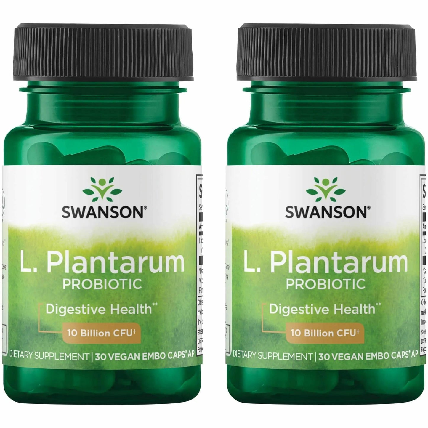 Swanson L. Plantarum Probiotic – Digestive Support & Bowel Regularity (30 Veggie Capsules) 2 Pack