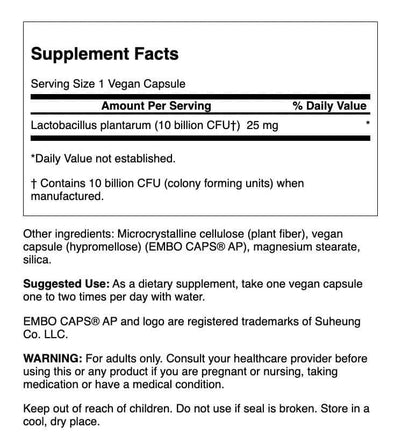 Swanson L. Plantarum Digestive Probiotic Supplement – GI Balance & Bowel Regularity | 30 Veggie Capsules