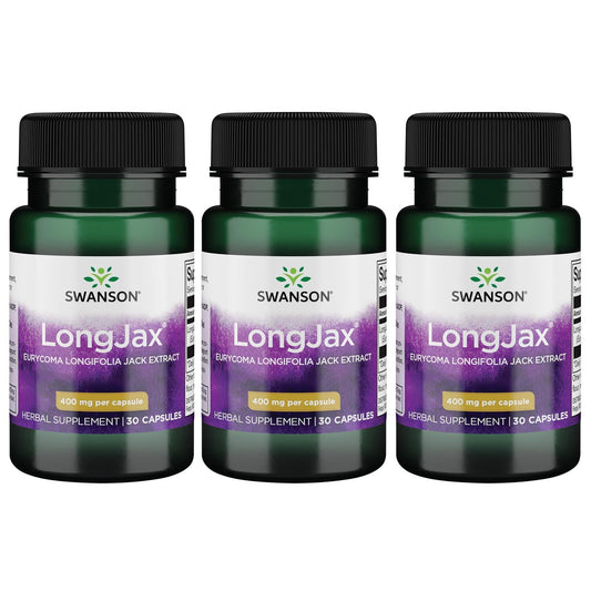 Swanson Longjax Eurycoma Longifolia Jack Extract 400 mg – 30 Capsules (3 Pack) BritishVita | Premium UK Vitamins & Wellness Supplements