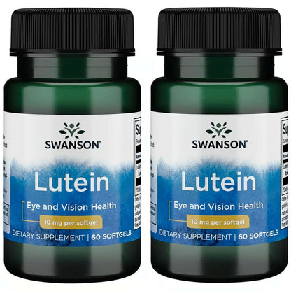 Swanson Lutein 10 mg 60 Sgels (2 Pack) | Vision Support