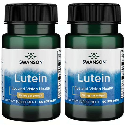 Swanson Lutein 10 mg 60 Sgels (2 Pack) | Vision Support BritishVita | Premium UK Vitamins & Wellness Supplements