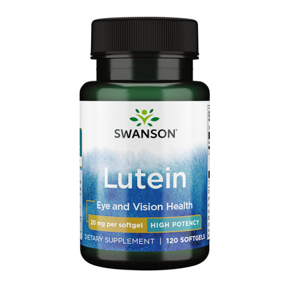 Swanson Lutein 20 mg – 120 Softgels | Eye Health Supplement