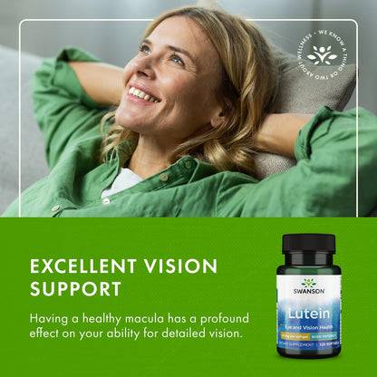 Swanson Lutein 20 mg – 120 Softgels | Eye Health Supplement