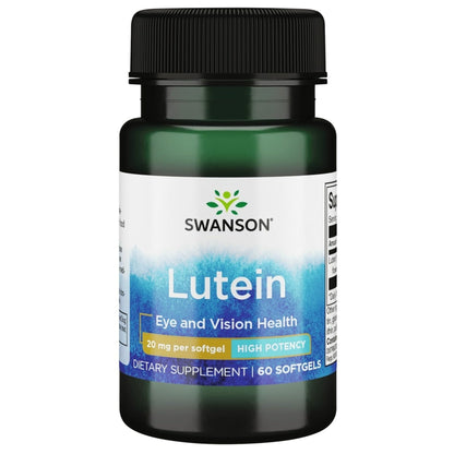 Swanson Lutein 20 mg – 60 Sgels | Vision Support & Eye Health