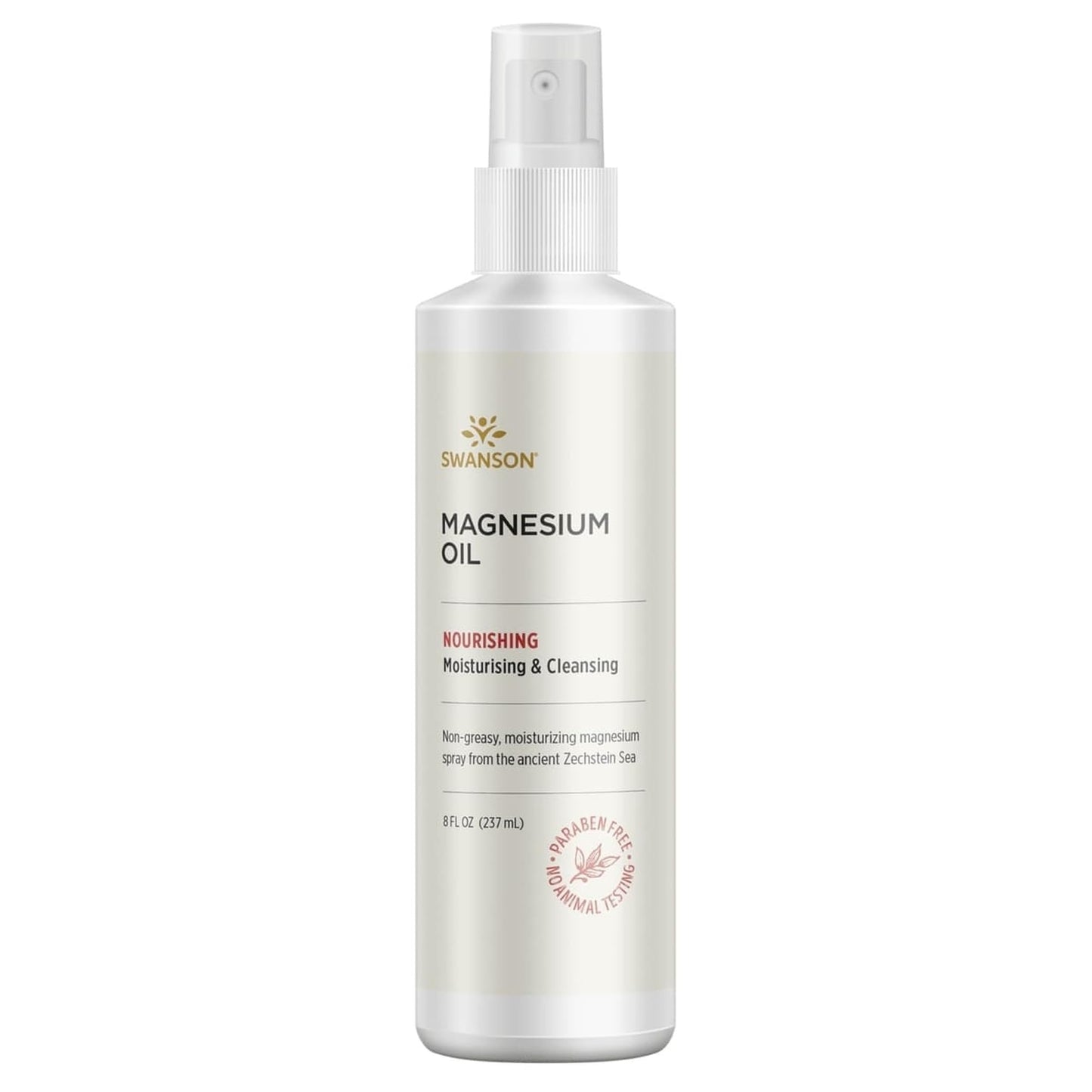 Swanson Magnesium Oil Spray – Zechstein Formula, Soothes Muscles & Skin, Sleep Support (8 fl oz)