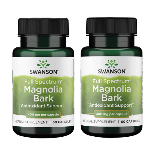 Swanson Magnolia Bark: Nervous System & Digestive Support (60 Caps) BritishVita | Premium UK Vitamins & Wellness Supplements