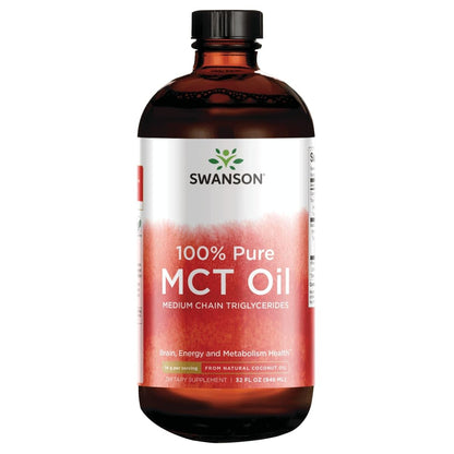 Swanson 100% Pure MCT Oil 32 fl oz (946 ml) Liquid