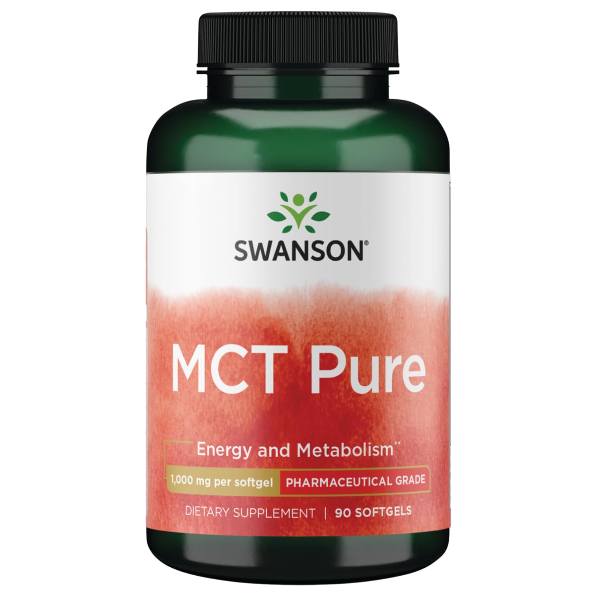 Swanson Pharmaceutical Grade MCT Pure 1000 mg - 90 Softgels