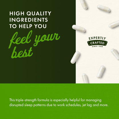 Swanson Triple Strength Melatonin 10mg - Sleep Support (Pack of 2, 60 Capsules)