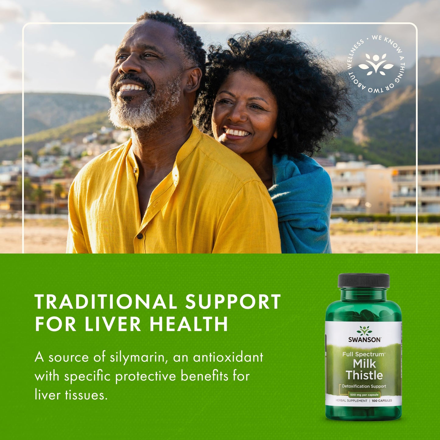 Swanson Milk Thistle - Herbal Liver Support (100 Capsules, 500mg) 3-Pack