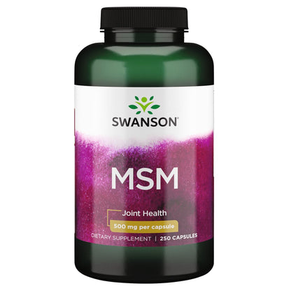 Swanson MSM 500 mg - 250 Capsules | Joint Health & Mobility