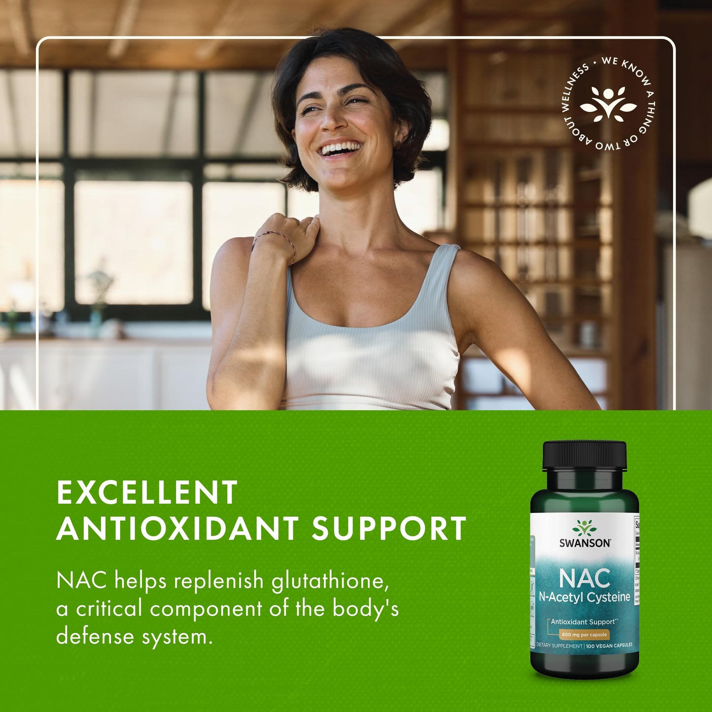 Swanson NAC N-Acetyl Cysteine 600 mg | 2 Pack – 100 Capsules