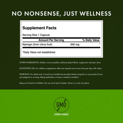 Swanson Naringin 500 mg – 60 Capsules (3 Pack)