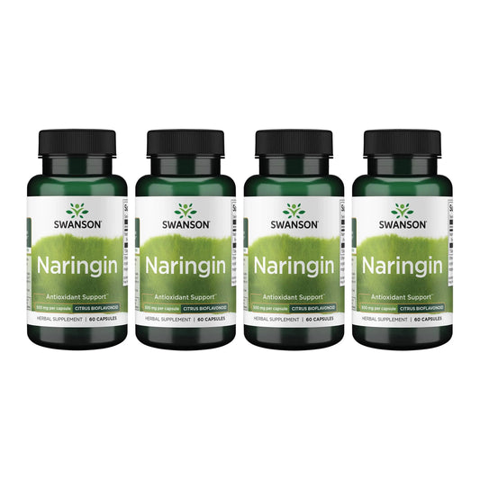 Swanson Naringin 500 mg | 60 Capsules (4 Pack) – Grapefruit Bioflavonoid BritishVita | Premium UK Vitamins & Wellness Supplements