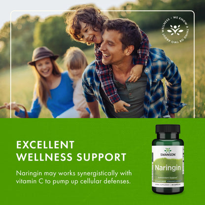 Swanson Naringin 500 mg | 60 Capsules (4 Pack) – Grapefruit Bioflavonoid BritishVita | Premium UK Vitamins & Wellness Supplements
