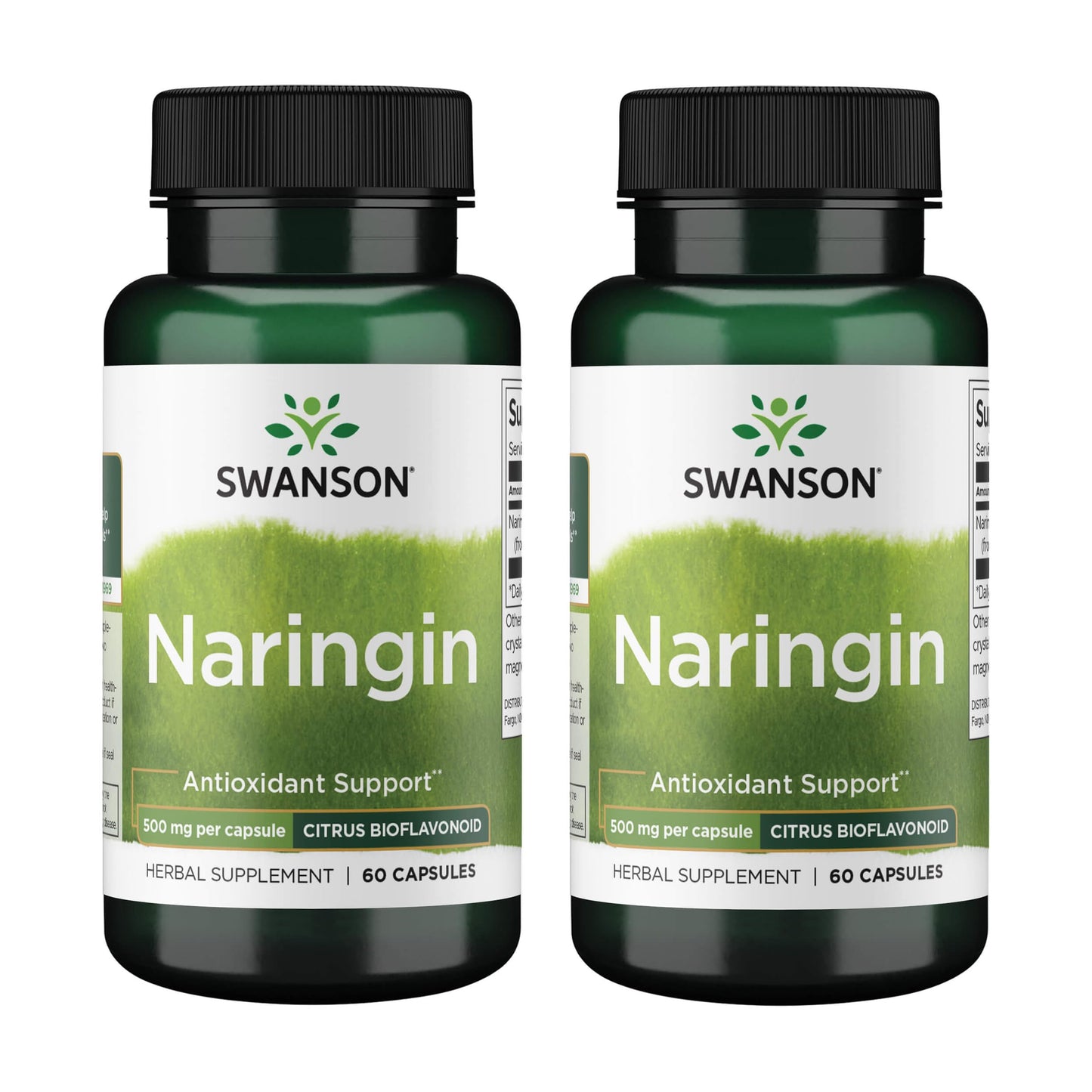 Swanson Naringin 500 mg – 60 Capsules (2 Pack) | Citrus Bioflavonoid