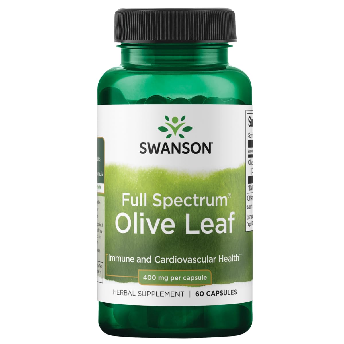 Swanson Full Spectrum Olive Leaf 400 mg | 60 Capsules