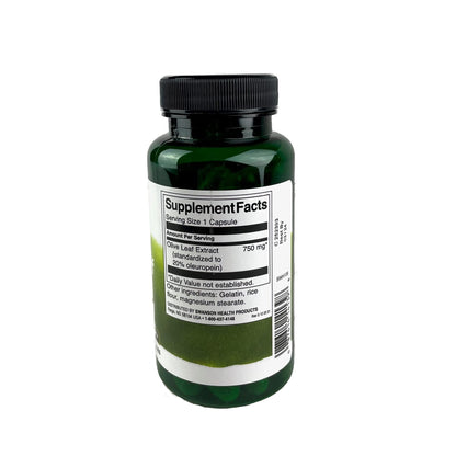 Swanson Olive Leaf Extract Capsules - 20% Oleuropein, 750mg (60 capsules) 3 Pack