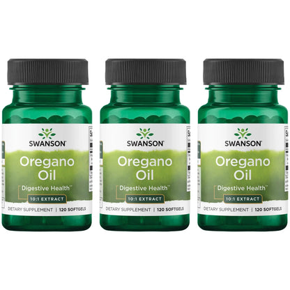 Swanson Oregano Oil 10:1 Extract – 120 Softgels (3 Pack)