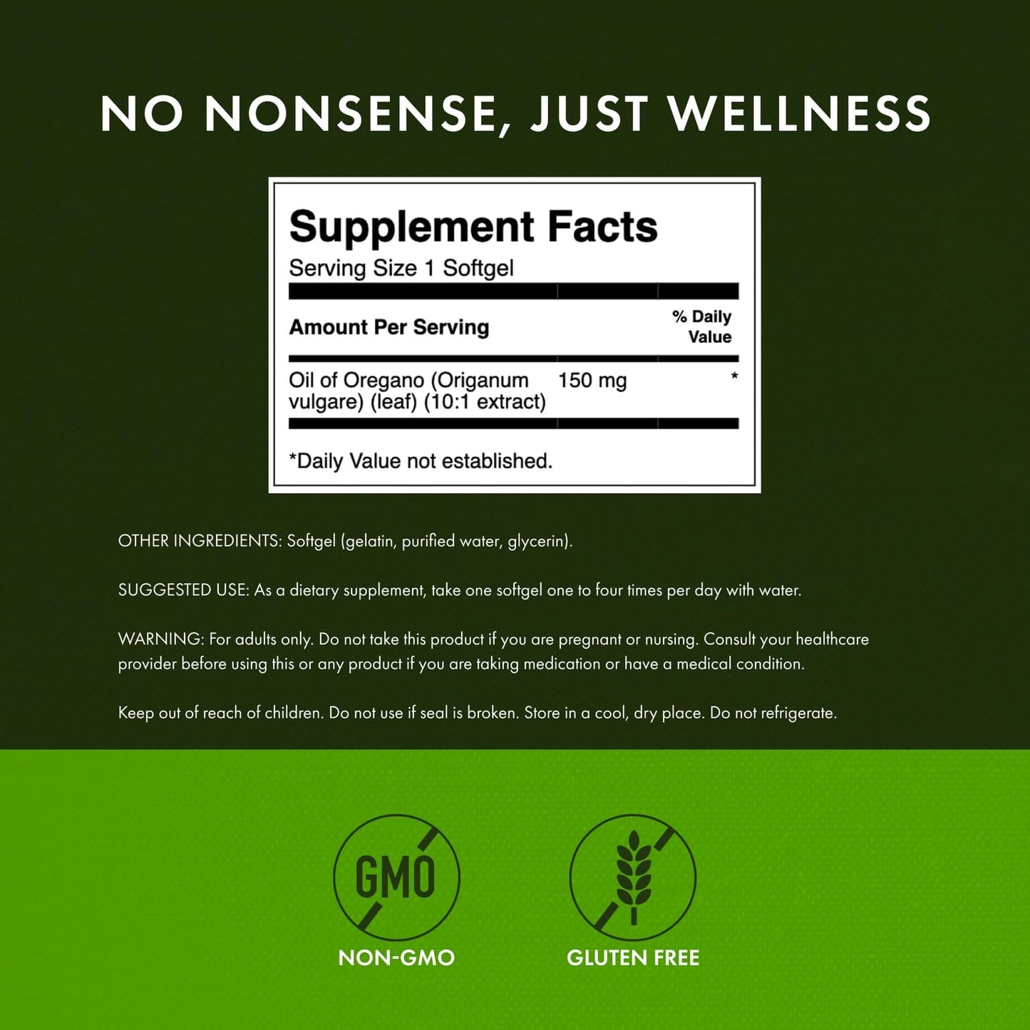 Swanson Oregano Oil 10:1 Extract – 120 Softgels (3 Pack)