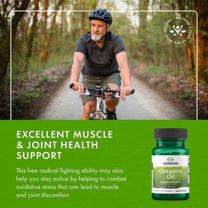 Swanson Oregano Oil 10:1 Extract | Digestive & Respiratory Support | 120 Softgels (2 Pack)