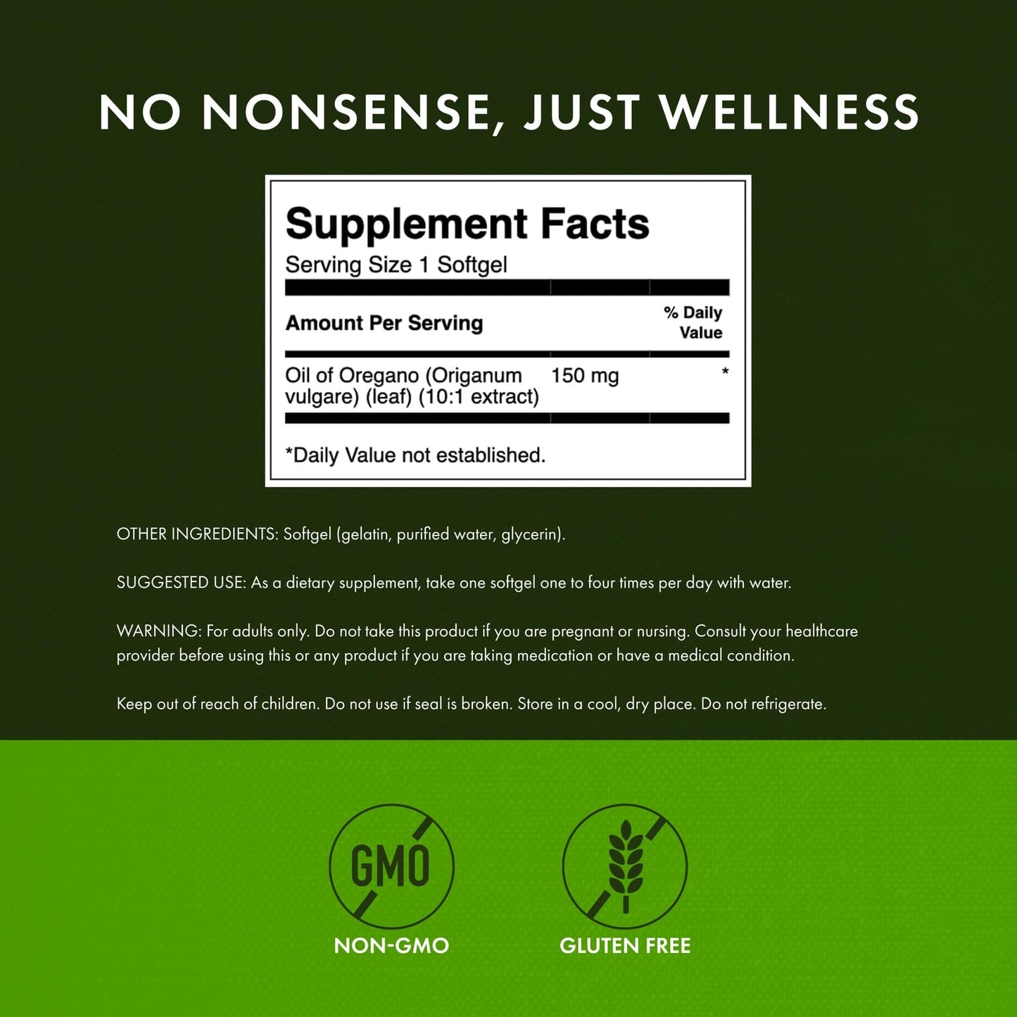 Swanson Oregano Oil 10:1 Extract | Digestive & Respiratory Support | 120 Softgels (2 Pack)