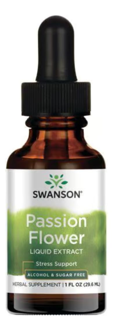 Swanson Passion Flower Liquid EXT 1 FL OZ - Stress Support Herbal Supplement