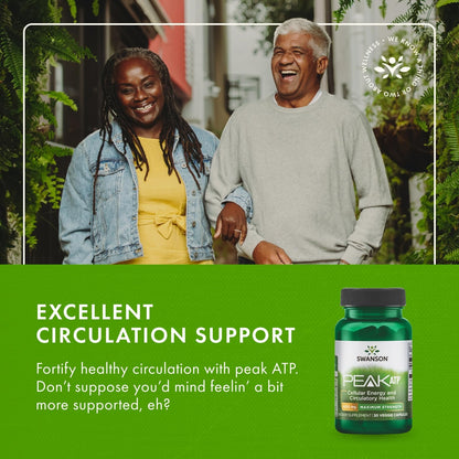 Swanson Peak ATP 400 mg - 2 Pack | Energy & Circulation Support