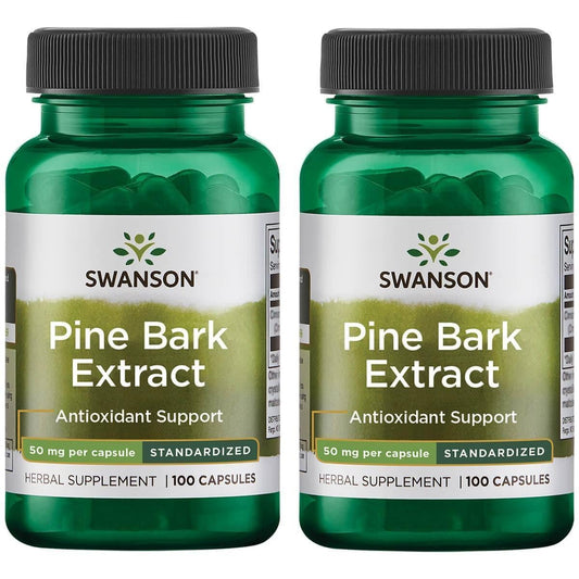 Swanson Pine Bark Extract 50 mg – 100 Capsules (2 Pack) BritishVita | Premium UK Vitamins & Wellness Supplements