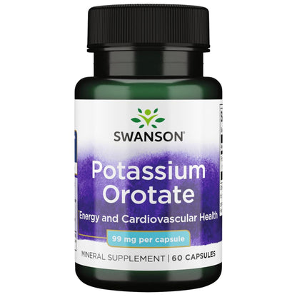 Swanson Potassium Orotate 99 mg – 60 Capsules
