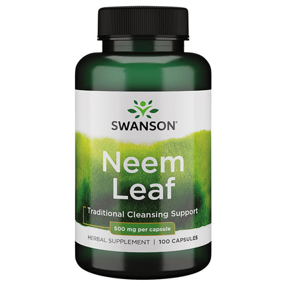 Swanson Premium Neem Leaf Immune Health - 500 mg, 100 Capsules
