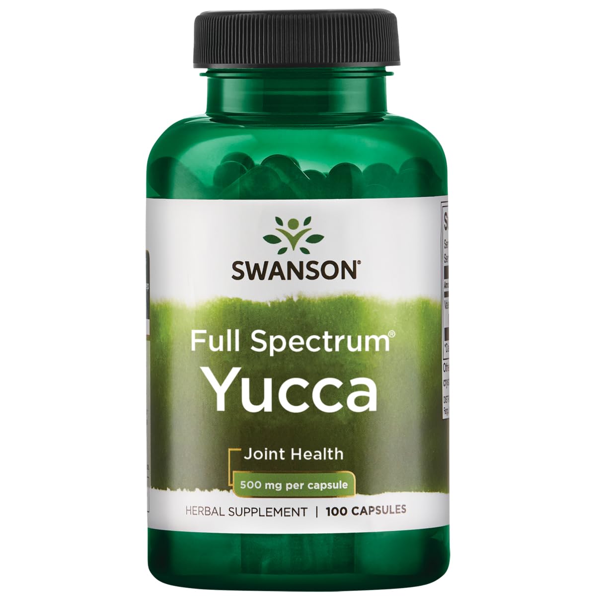 Swanson Premium Brand Full Spectrum Yucca 500 Milligrams 100 Capsules