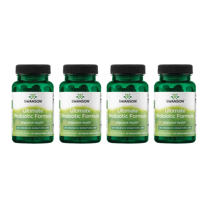 Swanson Ultimate Probiotic Formula 66B CFU – Digestive & Immune Support (4 Pack)