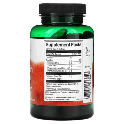 Swanson Pumpkin Seed Oil 1000 mg - 100 Softgels