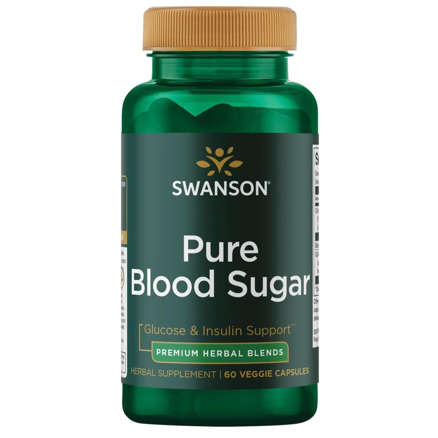 Swanson Pure 60 Veg Caps - Gluten Free, Vegetarian & Non-GMO