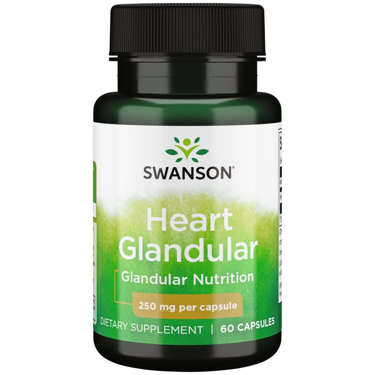 Swanson Raw Heart Glandular 250 Milligrams 60 Capsules