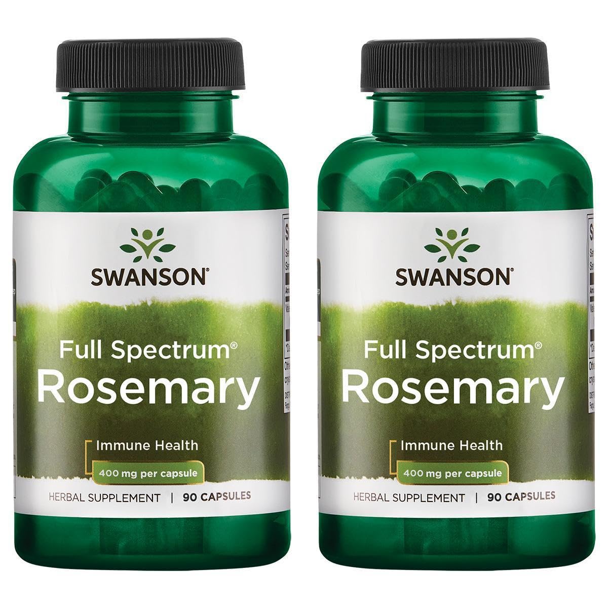 Swanson Rosemary 400 mg – Immune Support (90 Capsules, 2 Pack)