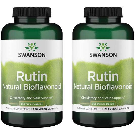 Swanson Rutin Natural Bioflavonoid 250 mg - 250 Caps (2 Pack) | Vitamin C Support BritishVita | Premium UK Vitamins & Wellness Supplements