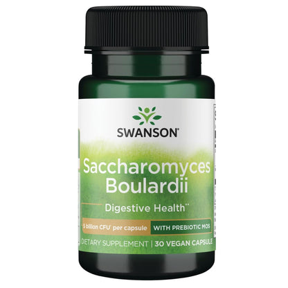 Swanson Saccharomyces Boulardii 5 Billion Cfu 30 Veg Capsules