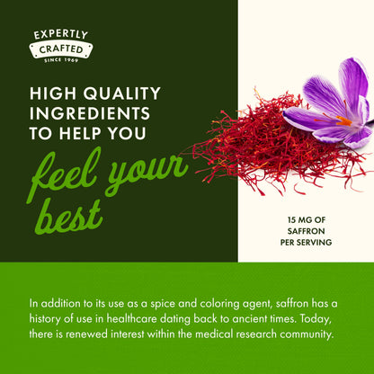 Swanson Full Spectrum Saffron – Whole Ground Stigmas, 60 Veggie Capsules, 4 Pack