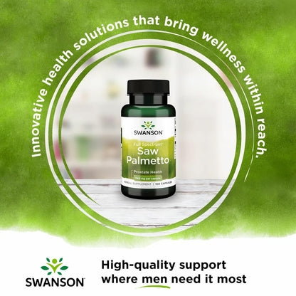 Swanson Saw Palmetto - Prostate & Urinary Health Support (540 mg, 100 capsules, 2 pack)